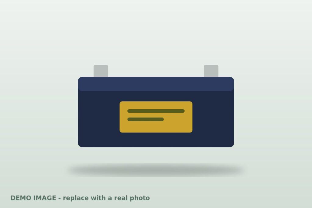 12V car battery demo image (demo illustration)